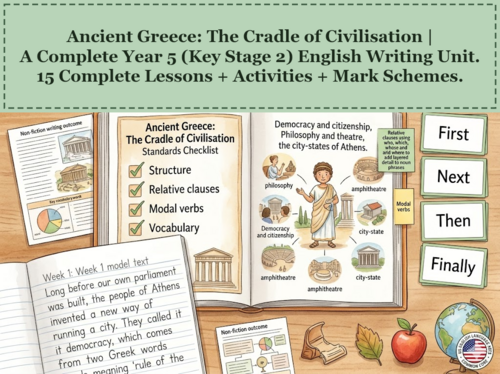 Ancient Greece: The Cradle of Civilisation | Year 5 English Unit | 15 Complete Lessons + Resources