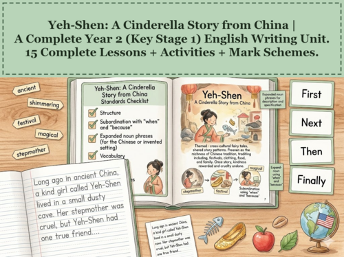 Yeh-Shen: A Cinderella Story from China | Year 2 English Unit | 15 Complete Lessons + Resources