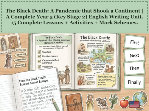The Black Death: A Pandemic that Shook a Continent | Year 5 English Unit | 15 Complete Lessons