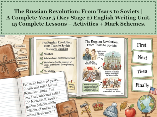 The Russian Revolution: From Tsars to Soviets | Year 5 English Unit | 15 Complete Lessons