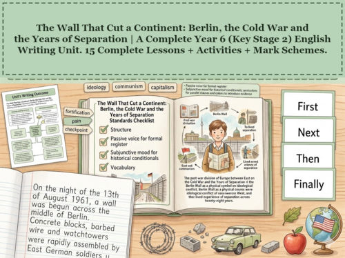Berlin, the Cold War and the Years of Separation | Year 6 English Unit | 15 lessons + Resources