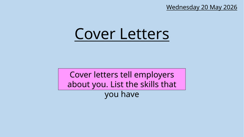 How to write a cover letter