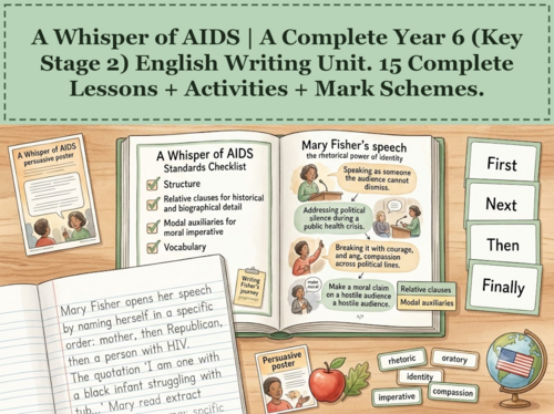 A Whisper of AIDS | Year 6 English Unit | 15 Complete Lessons + Resources + Mark Scheme