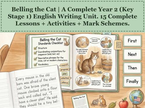 Belling the Cat | Year 2 English Unit | 15 Complete Lessons + Resources + Mark Scheme
