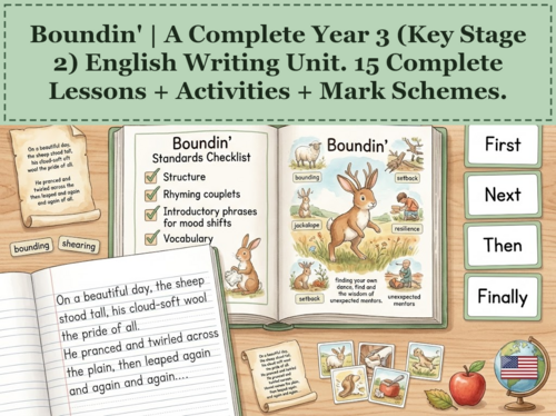Boundin' | Year 3 English Unit | 15 Complete Lessons + Resources + Mark Scheme