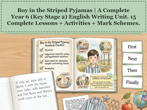 Boy in the Striped Pyjamas | Year 6 English Unit | 15 Complete Lessons + Resources + Mark Scheme