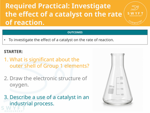 NEW WJEC (2026) GCSE Science - Required Practical: Rate of reaction - Effect of a catalyst
