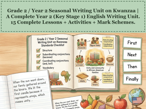 Kwanzaa: A Celebration of Community and Heritage | Year 1 English Unit | 15 Complete Lessons
