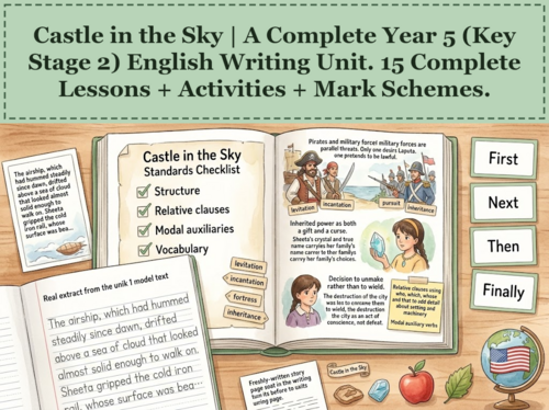 Castle in the Sky | Year 5 English Unit | 15 Complete Lessons + Resources + Mark Scheme