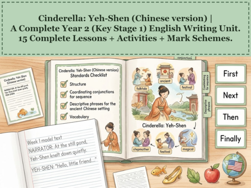 Cinderella: Yeh-Shen (Chinese version) | Year 2 English Unit | 15 Complete Lessons + Resources