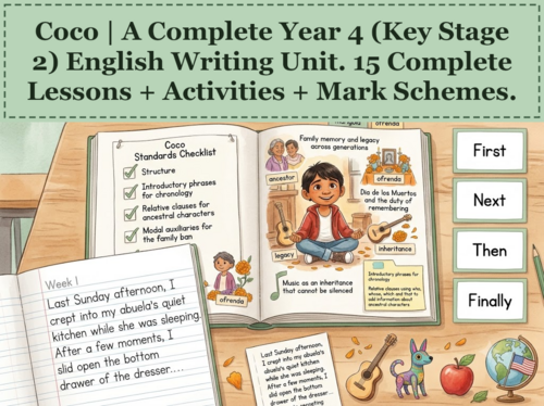 Coco | Year 4 English Unit | 15 Complete Lessons + Resources + Mark Scheme