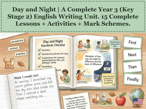 Day and Night | Year 3 English Unit | 15 Complete Lessons + Resources + Mark Scheme