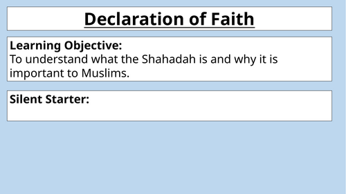 Islam - The Shahadah