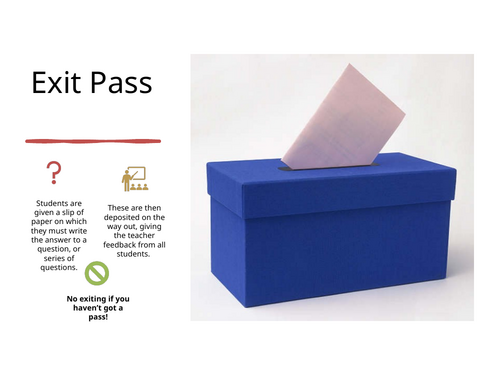 Exit Pass in Music Lessons