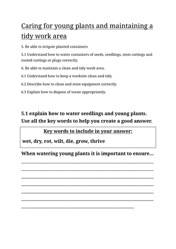 NOCN Horticulture Level 1