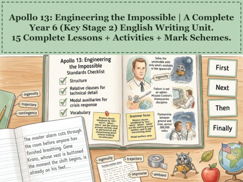 Apollo 13: Engineering the Impossible | Year 6 English Unit | 15 Complete Lessons + Resources