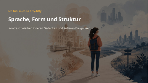 Ich fühl mich so fifty-fifty – Karin König – Language, Form and Structure