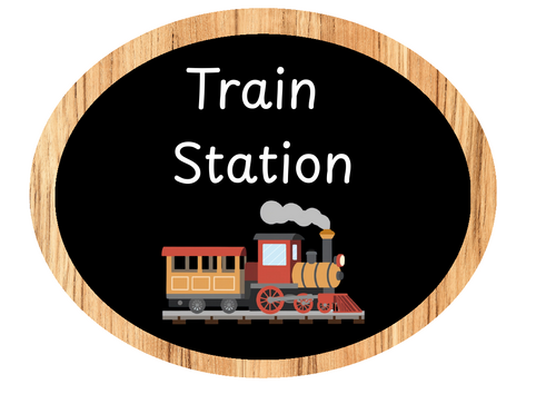 Train station role play pack