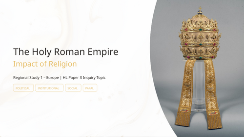 IB History Paper 3 Europe: Holy Roman Empire -  Impact of Religion