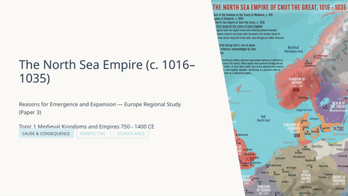 IB History Paper 3 Europe | North Sea Empire | Causes & Expansion