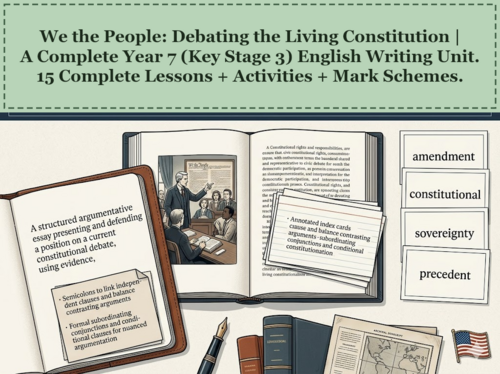 We the People: Debating the Living Constitution | Year 7 English Unit | 15 Complete Lessons