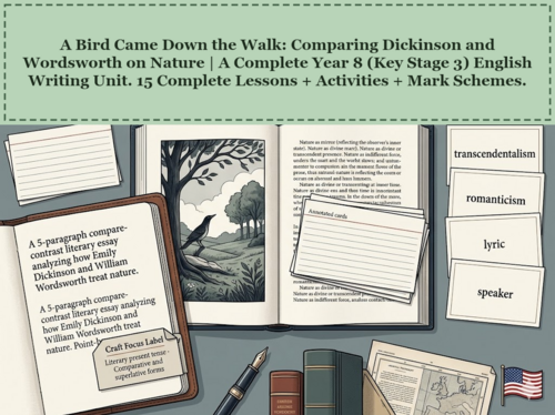 Dickinson's Mastery: Reading and Writing Poetry Analysis |Year 11 English Unit | 15 Complete Lessons