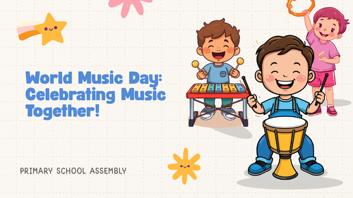 World Music Day Assembly PowerPoint | Music Around the World | KS1 KS2