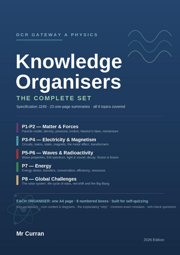 OCR Gateway A Physics — Knowledge Organisers
