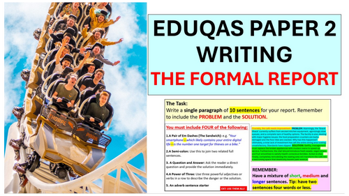 Writing a Grade 9 Formal Report - EDUQAS GCSE English Language