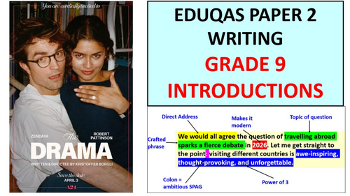 The Grade 9 Template Introduction - EDUQAS Paper 2 Writing Exam (GCSE English Language)
