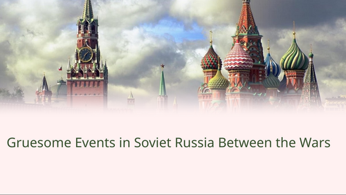 Rise of Stalin and Communism in Russia Slideshow Presentation