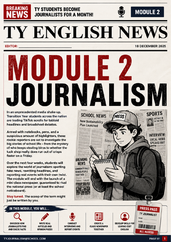 Transition Year Module 2: Journalism
