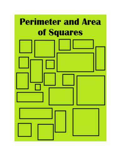 Area and Perimeter of Squares and Rectangles