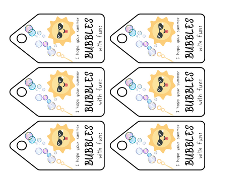 End of year gift tags