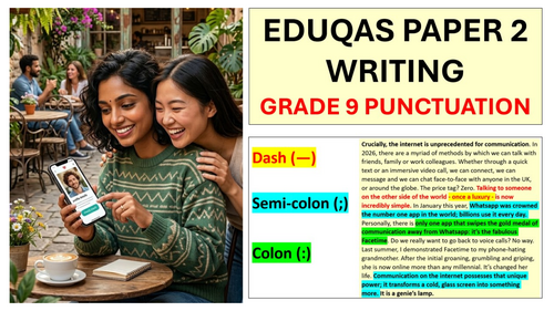 GRADE 9 PUNCTUATION - EDUQAS PAPER 2 WRITING (GCSE ENGLISH LANGUAGE)