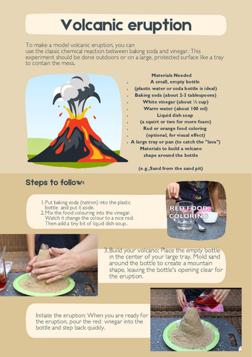 Volcanic eruption and how to make Sushi