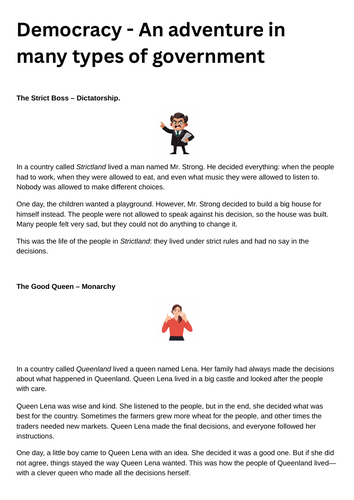 Democracy - a story about different styles of politics