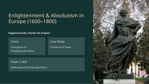 IB History Paper 3 Europe: Charles III of Spain | Emergence of Enlightenment Ideas