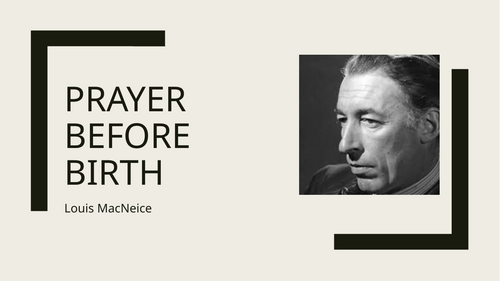Prayer Before Birth