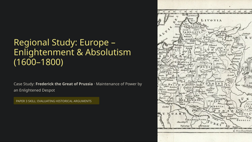 IB History Paper 3 Europe: Frederick the Great - Maintenance of Power