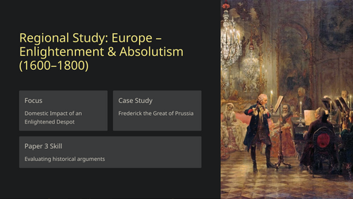 IB History Paper 3 Europe: Frederick the Great | Domestic Impact