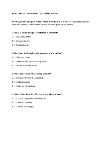 LANGUAGE PAPER 1 & LANGUAGE PAPER 2 WALKTHROUGH AQA 2026