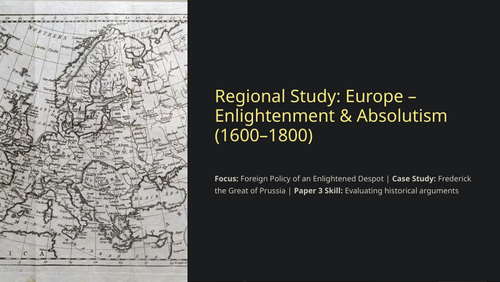 IB History Paper 3 Europe: Frederick the Great | Foreign Policy