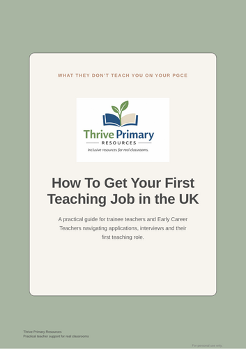How To Get Your First Teaching Job in the UK