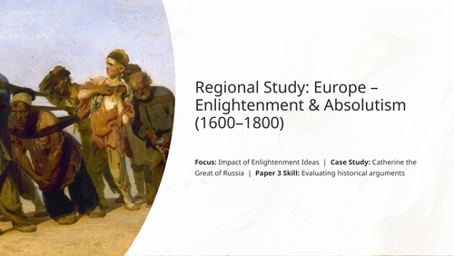 IB History Paper 3 Europe: Catherine's Russia - Impact of Enlightenment