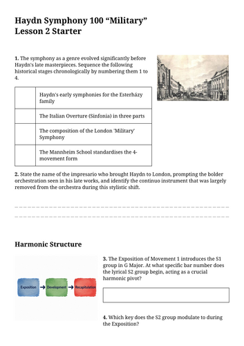 Haydn "Military" Symphony - Lesson 2 Sonata Form and Symphony 100