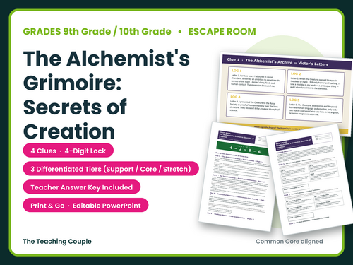 GCSE Frankenstein Escape Room | Creation & Responsibility | Year 10 | KS4