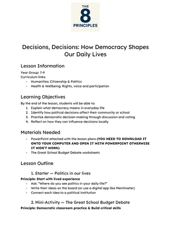 Decisions, Decisions: How Democracy Shapes Our Everyday Lives