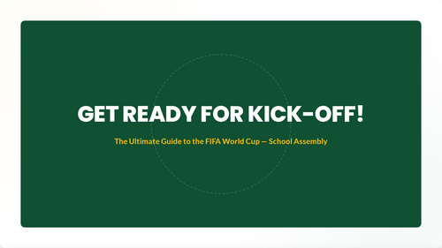 FIFA World Cup 2026 Assembly Presentation | Fun, Interactive & Values-Driven (Primary)