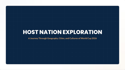 World Cup 2026 Host Nation Geography Lesson - Interactive Map Presentation